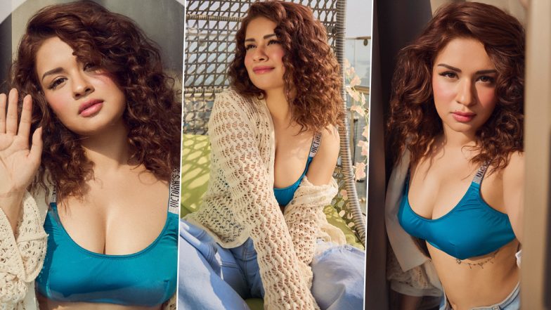 Avneet Kaur का ब्लू ब्रालेट में दिखा बोल्ड अंदाज, एक्ट्रेस की हॉटनेस ने फैंस को किया घायल (View Pics)