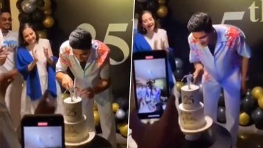 Ishan Kishan Attends Shubman Gill's Birthday Party: शुभमन गिल के 25वें बर्थडे सेलिब्रेशन में शामिल हुए ईशान किशन, दोस्त के जन्मदिन पार्टी में काटें केक, देखें वीडियो