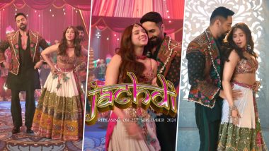 Jachdi Releasing Tomorrow: Ayushmann Khurrana और Pashmina Roshan स्टारर गरबा सॉन्ग 'जचदी' कल होगा रिलीज, सामने आई झलक (Watch Video)