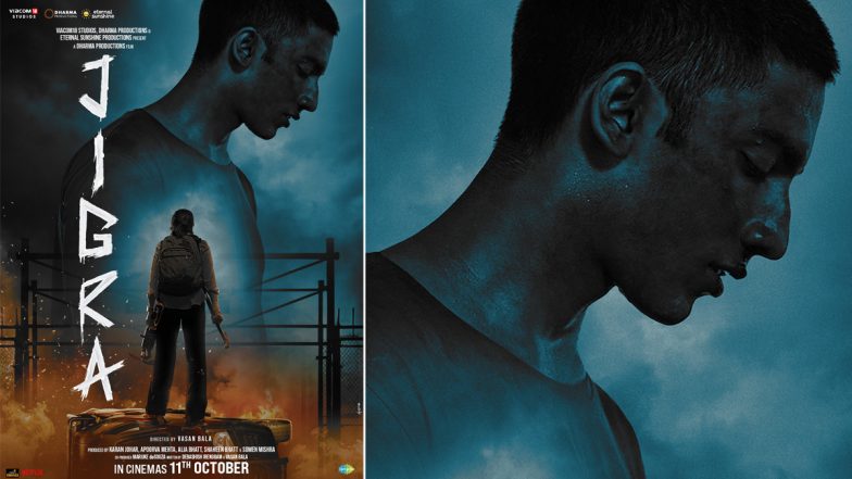 Jigra Poster: आलिया भट्ट का &lsquo;जिगरा&rsquo; में दिखा निडर अंदाज़, वेदांग रैना से कहा &lsquo;तू मेरे प्रोटेक्शन में है&rsquo; (View Poster)