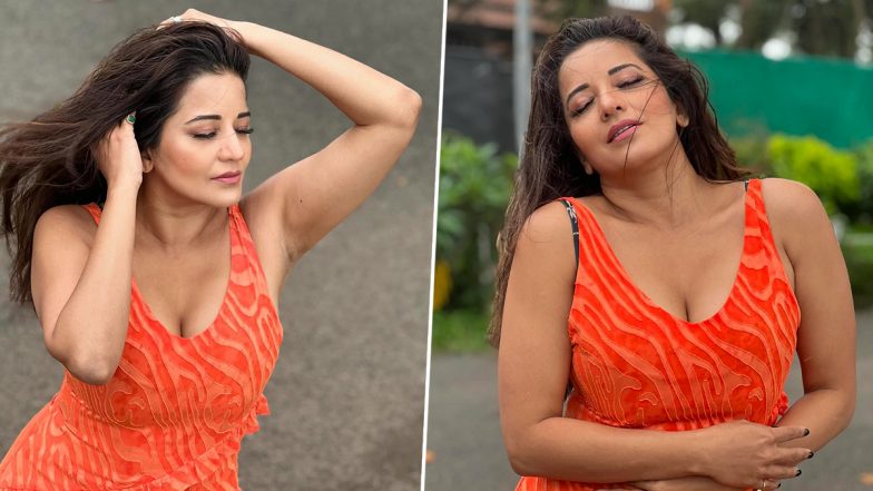भोजपुरी अदाकारा Monalisa ने ऑरेंज आउटफिट में दिए किलर पोज, एक्ट्रेस की हॉटनेस ने बढ़ाया तापमान (View Pics)