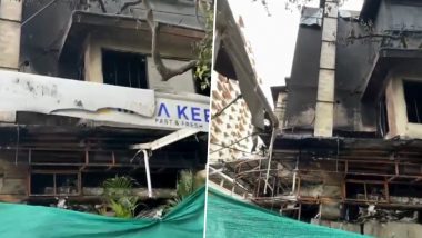 Bandra Miya Kebabs Restaurant Fire Video: मुंबई के बांद्रा में मियां कबाब रेस्टोरेंट में  शॉर्ट सर्किट से लगी भीषण आग, जलकर ख़ाक! देखें वीडियो