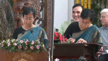 Delhi CM Atishi Oath Ceremony: दिल्ली की नई मुख्यमंत्री बनीं आतिशी, 5 अन्य मंत्रियों ने भी ली शपथ (Watch Video)