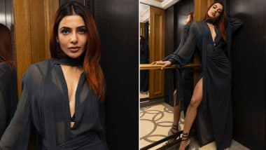 Samantha Ruth Prabhu ने ब्लैक ट्रांसपेरेंट आउटफिट में गिराई बिजली, एक्ट्रेस के किलर पोज ने फैंस को किया घायल (View Pics)