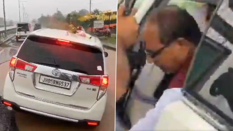 Jharkhand: बहरागोड़ा में बारिश के बीच गड्ढे में फंस गई केन्द्रीय मंत्री शिवराज की कार, मजबूर होकर मामा को गाड़ी को उतरना पड़ा, देखें VIDEO