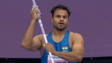 Sumit Antil Wins Gold Medal: सुमित अंतिल ने Paris Paralympics 2024 के मेंस भाला फेंक F64 स्पर्धा में जीता गोल्ड मेडल, 70.59 मीटर प्रयास के साथ पैरालंपिक गेम्स का तोड़ा रिकॉर्ड