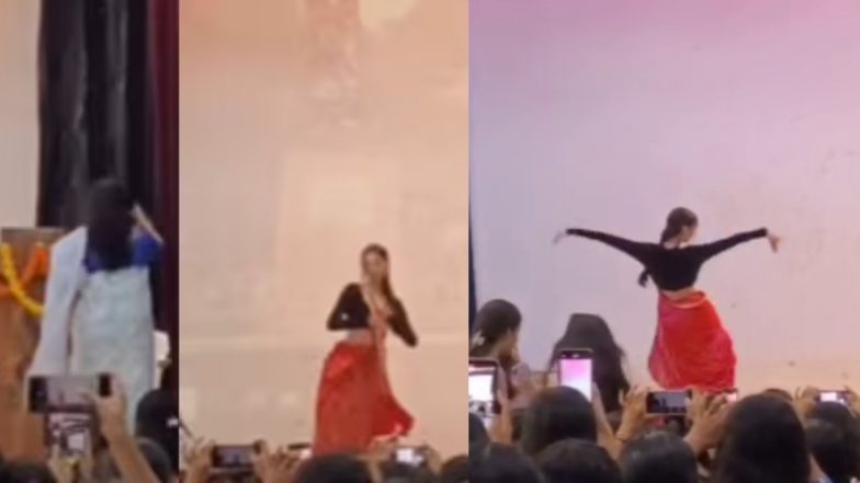 VIDEO: दिल्ली यूनिवर्सिटी में बॉलीवुड गाने पर डांस कर रही थी छात्रा, प्रिंसिपल को हटानी पड़ी स्वामी विवेकानंद की तस्वीर, वीडियो वायरल
