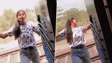 पापा की परी ने फेमस होने के लिए चलती ट्रेन में किया खतरनाक स्टंट, Viral Video देख हो जाएंगे हैरान