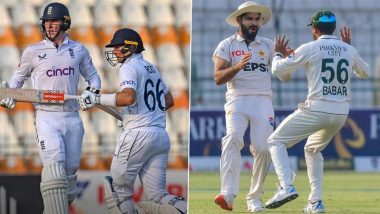 PAK vs ENG 1st Test 2024 Day 2 Scorecard: दूसरे दिन का खेल ख़त्म, 556 रन पर सिमटी पाकिस्तान, इंग्लैंड ने 1 विकेट के नुकसान पर जोड़ें 96 रन, यहां देखें मैच का स्कोरकार्ड