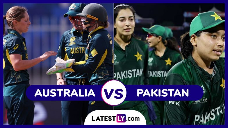 AUS W vs PAK W, 2024 ICC Women's T20 World Cup Preview: आज महिला टी20 वर्ल्ड कप में ऑस्ट्रेलिया से भिड़ेगी पाकिस्तान, मैच से पहले जानें हेड टू हेड रिकार्ड्स, मिनी बैटल, स्ट्रीमिंग समेत सभी डिटेल्स