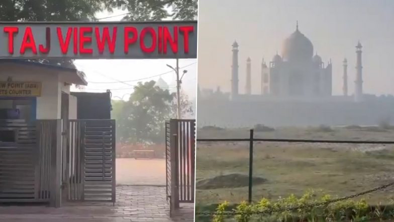 Video: उत्तर प्रदेश में बढ़ा प्रदुषण, आगरा में छाई धुंध की मोटी परत, धुंधला दिख रहा है ताजमहल