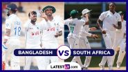 BAN vs SA 2nd Test 2024 Preview: दूसरे टेस्ट में बांग्लादेश और साउथ अफ्रीका के बीच होगी कड़ी टक्कर, यहां जानें हेड टू हेड, पिच रिपोर्ट, मिनी बैटल और स्ट्रीमिंग समेत सभी जानकारी