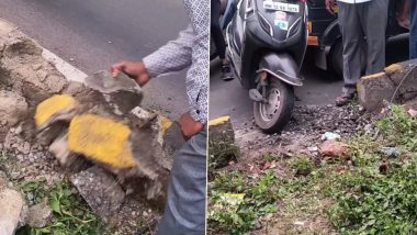 Viral Video: पुणे में शख्स ने सड़क क्रॉस करने के लिए डिवाइडर ही तोड़ दिया, वीडियो हुआ वायरल, लोगों ने जताया गुस्सा