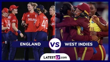 ENG W vs WI W, 2024 ICC Women's T20 World Cup Scorecard: इंग्लैंड महिला टीम ने वेस्टइंडीज को दिया 142 रनों का टारगेट, नैट साइवर-ब्रंट ने खेली अर्धशतकीय पारी, यहां देखें पहली पारी का स्कोरकार्ड