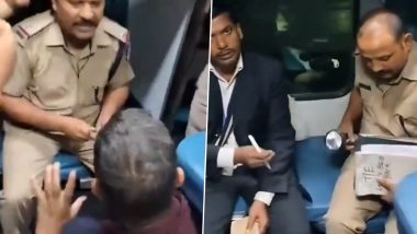 Video: वाराणसी से मथुरा के बीच ट्रेन में आरपीएफ ने यात्री के साथ की बदसलूकी, यात्री ने AC बंद होने की डीआरएम से की थी शिकायत