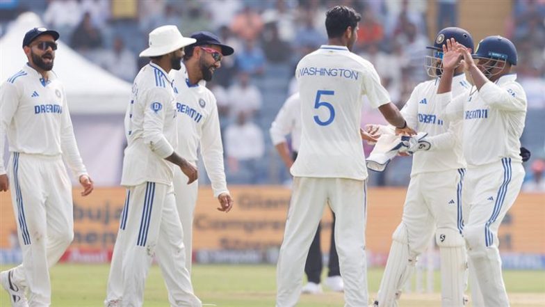 India vs New Zealand, 3rd Test Day 2 Live Score Update: न्यूजीलैंड की टीम का छठां विकेट गिरा, ग्लेन फिलिप्स लौटे पवेलियन