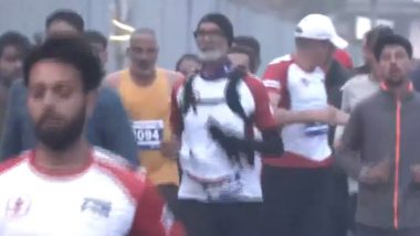 Kashmir Marathon: कश्मीर में पहली बार अंतर्राष्ट्रीय मैराथन का आयोजन, उमर अब्दुल्ला और सुनील शेट्टी ने दिखाई हरी झंडी, देखें वीडियो