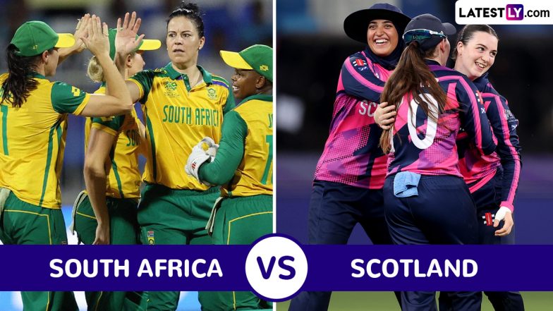 SA W vs SCO W ICC Womens T20 World Cup 2024 Live Streaming: आज टी20 वर्ल्ड कप में साउथ अफ्रीका और स्कॉटलैंड के बीच मुकाबला, यहां जानें कब, कहां और कैसे उठाए लाइव मुकाबले का लुफ्त