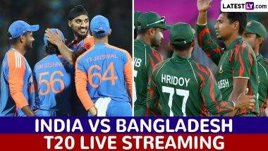 India vs Bangladesh 1st T20 2024 Live Streaming: पहले टी20 में भारत और बांग्लादेश के बीच होगा रोमांचक मुकाबला, यहां जानें कब, कहां और कैसे उठाए लाइव मुकाबले का लुफ्त