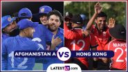 AFG A vs HKG Emerging Teams Asia Cup 2024 Live Streaming: आज अफगानिस्तान ए और हांगकांग के बीच मुकाबला, यहां जानें कब, कहां और कैसे उठाए लाइव मुकाबले का लुफ्त