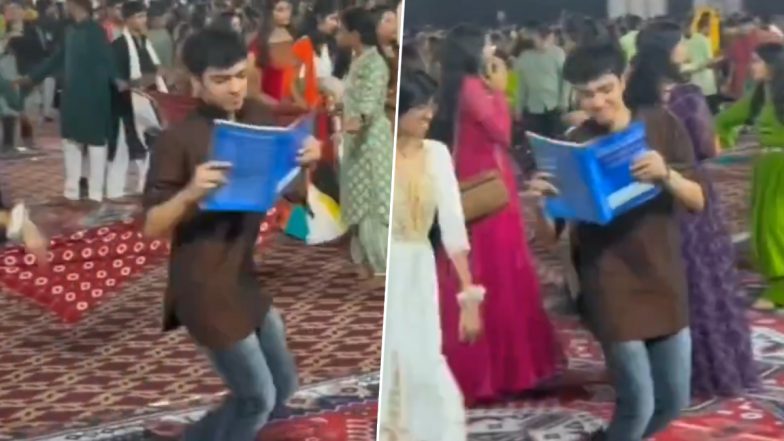 Garba Viral Video: लड़के ने किताब पढ़ते हुए कुशलता से किया गरबा, डांस देख लोग हैरान