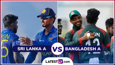 BAN A vs SL A, T20 Emerging Teams Asia Cup 2024 Scorecard: श्रीलंका ए ने बांग्लादेश ए के सामने रखा 162 रनों का लक्ष्य, पवन रथनायके ने बरपाया कहर, यहां देखें पहली पारी का स्कोरकार्ड