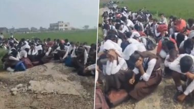 Video: उत्तरप्रदेश के सिद्धार्थनगर में स्कूल की Fees नहीं भरने पर स्टूडेंट्स को बाहर रोड पर बिठाया, घटना का मैनेजर ने वीडियो भी बनाया