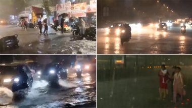 Mumbai Rain Alert: मुंबई में बेमौसम बारिश से जनजीवन अस्तव्यस्त, ट्रैफिक जाम, पानी भरने और बिजली कटौती की हो रही समस्या (Watch Video)