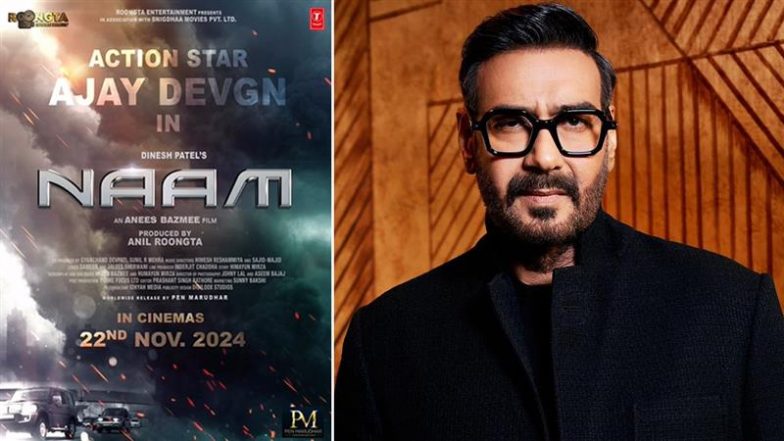Naam: अजय देवगन और अनीस बज्मी की फिल्म &lsquo;नाम&rsquo; 22 नवंबर को होगी रिलीज, अनाउंसमेंट पोस्टर हुआ जारी