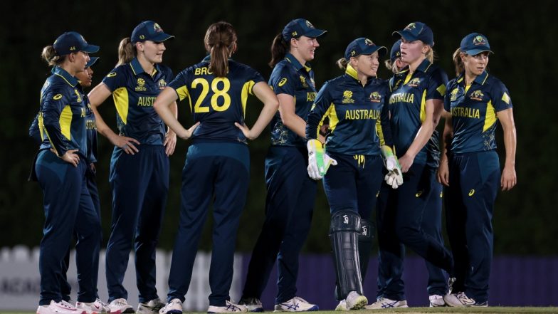 AUS W vs ENG W 1st T20I 2025 Scorecard: ऑस्ट्रेलिया महिला टीम ने इंग्लैंड को 57 रनों से हराकर 1-0 से बढ़त बनाई, बेथ मूनी ने खेली तूफानी पारी, यहां देखें मैच का स्कोरकार्ड