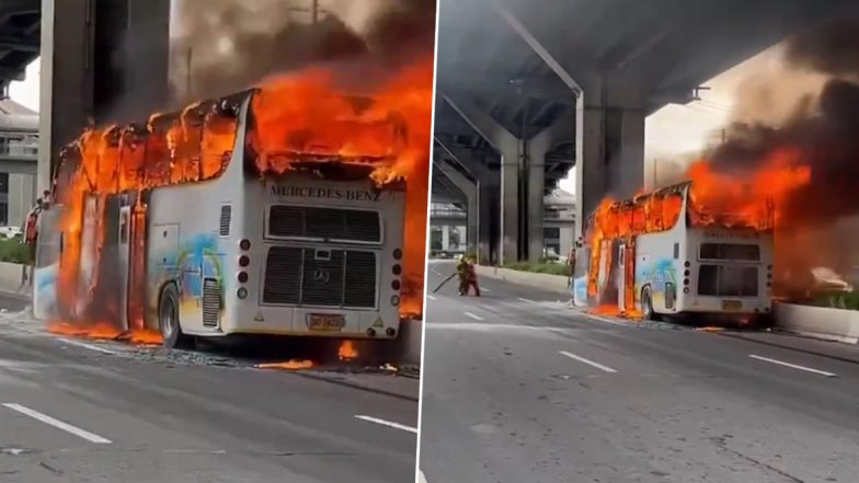 Bangkok School Bus Fire: बैंकॉक में स्कूल बस में आग लगने से स्टूडेंट समेत 25 लोगों के मारे जाने की आशंका, घटना का भयावह VIDEO आया सामने