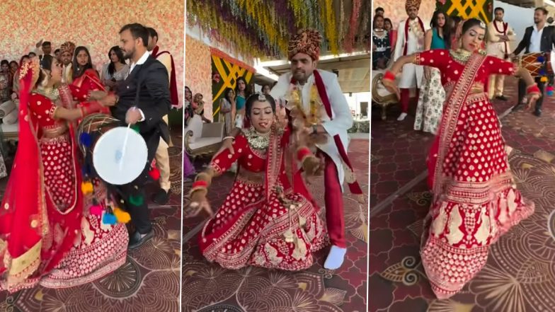 ढोल वाले के साथ स्टेज पर नागिन डांस करने लगी दुल्हन, Viral Video देख लोगों ने दी दूल्हे को भागने की सलाह