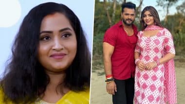 Kajal Raghwani Accuses Khesari Lal Yadav: खेसारी लाल यादव के साथ पत्नी की तरह रहीं काजल, रिश्ता टूटने का कारण बनीं आकांक्षा पुरी (Watch Video)