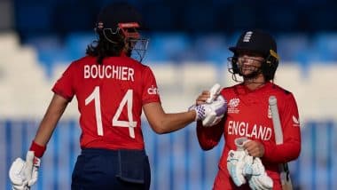 England Women Beat Scotland Women, 17th Match Scorecard: इंग्लैंड ने स्कॉटलैंड को 10 विकेट से रौंदा, मैया बाउचियर और डेनिएल व्याट-हॉज ने खेली आतिशी पारी; यहां देखें ENG W बनाम SCO W मैच का स्कोरकार्ड