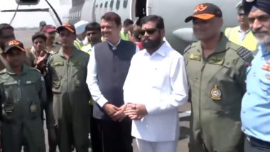 VIDEO: IAF C-295 से हुई नवी मुंबई इंटरनेशनल एयरपोर्ट के रनवे का परीक्षण, CM शिंदे और फड़णवीस रहे मौजूद; देखें वीडियो