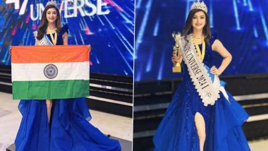 Nikita Kushwah Won Mrs. Universe Runner-Up Title: निकिता कुशवाह ने मिसेज यूनिवर्स फर्स्ट रनर-अप का खिताब किया अपने नाम, इंदौर की फिजियोथेरेपिस्ट बहू ने देश का बढ़ाया गौरव (View Pics)