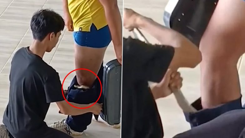 शख्स की पैंट से फन फैलाकर बाहर निकला किंग कोबरा, Viral Video देख उड़े लोगों के होश