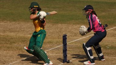 South Africa Women vs Scotland Women, 2024 ICC Women's T20 World Cup 11th Match Scorecard: साउथ अफ्रीका ने स्कॉटलैंड को दिया 167 रनों का विशाल लक्ष्य, ताज़मिन ब्रिट्स और मैरिज़ेन कप्प ने खेली तूफानी पारी; यहां देखें पहली इनिंग का स्कोरकार्ड