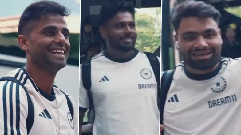 Team India Arrive in Delhi: बांग्लादेश के खिलाफ दूसरे टी20I के लिए दिल्ली पहुंचीं भारतीय क्रिकेट टीम, कल खेला जाएगा रोमांचक मुकाबला, देखें वीडियो