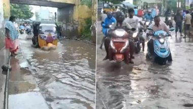 Tamil Nadu Heavy Rainfall: तमिलनाडु में भारी बारिश से तिरुवल्लूर हुआ पानी, पानी, कई इलाकों में जलभराव, देखें VIDEO