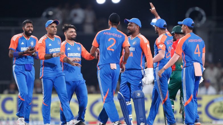 India vs England, 1st T20I 2025 Match Live Score Update: इंग्लैंड की आधी टीम लौटी पवेलियन, जैकब बेथेल को हार्दिक पांड्या ने किया आउट