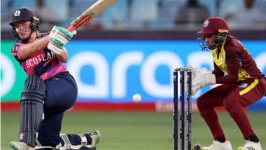 West Indies Women vs Scotland Women, 8th Match Scorecard: वेस्टइंडीज ने स्कॉटलैंड को 99 रनों पर रोका, अफ़ी फ्लेचर ने चटकाए 3 विकेट; यहां देखें WI W बनाम SCO W मैच की पहली पारी का स्कोरकार्ड