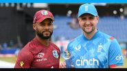 West Indies vs England, 1st ODI Live Toss Update: वेस्टइंडीज के कप्तान शाई होप ने जीता टॉस, पहले गेंदबाजी करने का किया फैसला