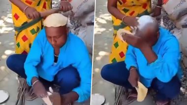 Viral Video: पति ने मुंडवाया सिर तो पत्नी ने उस पर बेल दी एक के बाद एक कई रोटियां, वीडियो देख ठहाके लगाकर हंस पड़ेंगे आप