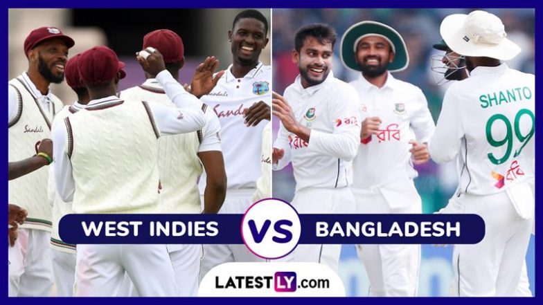 WI vs BAN 2nd Test 2024 Live Streaming: वेस्टइंडीज बनाम बांग्लादेश दूसरे टेस्ट में खेला जाएगा रोमांचक मुकाबला, यहां जानें कब, कहां और कैसे देखें लाइव प्रसारण