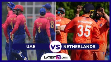 UAE vs Netherlands ODI, ICC CWC League 2 2023-27 Toss Update: यूएई ने टॉस जीतकर पहले गेंदबाजी करने का किया फैसला, यहां देखें दोनों टीमों की प्लेइंग 11