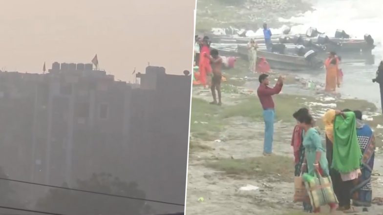 Delhi Air Pollution: दिल्ली के कई इलाकों में AQI 400 के पार, यमुना के जहरीले झाग में छठ मनाने को मजबूर हुए लोग (Watch Video)