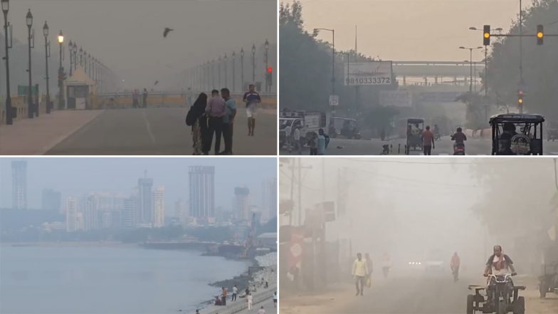 Delhi, Mumabi & UP Air Pollution: दिल्ली-एनसीआर के कई इलाकों में AQI 400 के पार, वायु प्रदूषण से बढ़ा बीमारी का खतरा; VIDEO