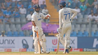 IND vs NZ 3rd Test 2024 Day 2 Scorecard: टीम इंडिया की पारी 263 रनों पर सिमटी, न्यूज़ीलैंड पर 28 रन की बढ़त, ऋषभ पंत और शुभमन गिल ने जड़ा अर्धशतक, अजाज पटेल ने खोला पंजा