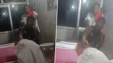 VIDEO: वाह री यूपी पुलिस! स्टेशन में ही महिला फरियादी के सामने दरोगा करवा रहे है मसाज, प्रतापगढ़ जिले के लीलापुर का वीडियो आया सामने